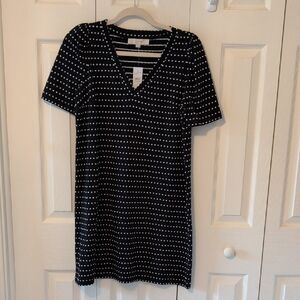 Super Cute Ann Taylor Black/White Dot Dress